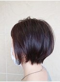 やわらかショートボブ/襟足スッキリ/顎ライン