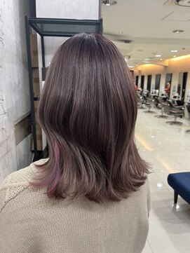 アジールヘア 池袋東口店(agir hair) 20代30代大人かわいいインナカラーピンクイヤリングカラー