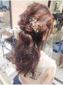 ハーフアップヘアアレンジ*ヘアセット*結婚式*お呼ばれ*卒業式