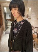ボブレイヤー・ウルフボブ・大人ボブ・暗髪・銀座京橋20代30代