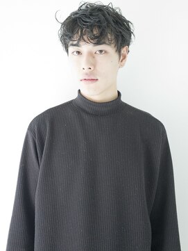 ソーコ 渋谷(SOCO) メンズニュアンスパーマ波巻きスパイラルメンズパーマ