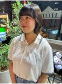 パつっとボブ/顔周りカット/外ハネ【黒田あさみ】