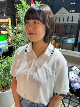 ヘアーアンドメイク ビス(HAIR&MAKE bis) パつっとボブ/顔周りカット/外ハネ【黒田あさみ】