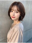 大人可愛い小顔前下がりボブ×ナチュラルボブ×ミニボブ20代30代