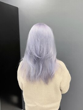 ホワイト 梅田(white) レイヤーカット×ホワイトラベンダー