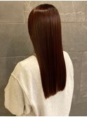 艶髪　ショコラブラウン　髪質改善トリートメント　ヘッドスパ