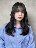 透明感ダークカラー×イメチェン×ロングレイヤー