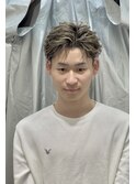 大宮フェザーショートメッシュフェザーパーマブリーチデザイン