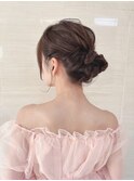 女性らしいシルエット◎お呼ばれヘアセット夏のヘアアレンジ
