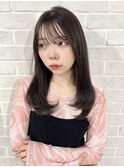 レイヤーカット/アースカラー/耳掛け/フェミニン[stylist竹田]