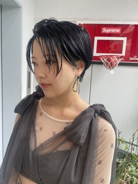 ヌード(NUDE) NUDE ダークネイビー ハンサムショート 大人ショートボブ