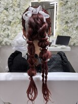 ベルグロー 原宿(BELLEGROW) 編み下ろしポニーテール