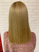 ビスイル 秋葉原店(Vis ill)&nbsp;ハイトーンホワイトブロンドゴールドベージュ小顔ボブ