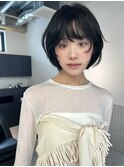 浮遊感のあるショートボブ