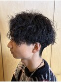 [MEN’S HAIR/波巻ツイストスパイラル/フェザーパーマ/伊勢崎]