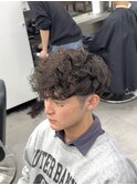 スペインカール　フェード　海外風　メンズパーマ