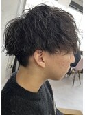 【WAVY】重ためマッシュ×ツイストスパイラルパーマ