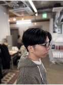毛流れセンターパート