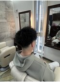 ツイストパーマ×フェード