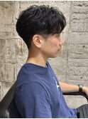 センターパートニュアンスパーマスパイラルパーマ刈り上げ太田