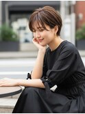 20代30代ショートスタイル前髪なし前髪あり越谷