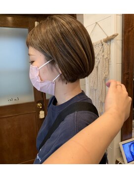 ラレイ(Lalei) ＊ナチュラルハイライト×ミニボブ 表参道