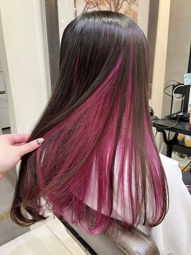 トルネード(TORNADO) インナーカラーで推しカラー衣更真緒風チェリーベージュ S224