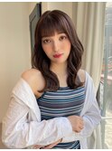 グレージュカラー×韓国風スタイル
