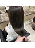髪質改善オリーブグレージュ○