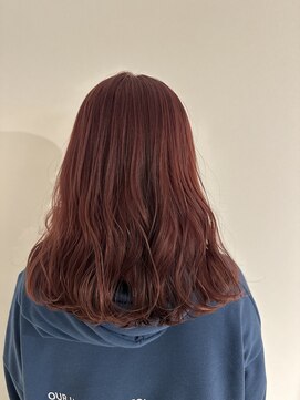 アヴァンスクロス あべのルシアス店(AVANCE.CROSS) ブリーチありのチェリーピンク