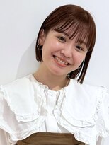 ストンと落ちる！！丸くならない切りっぱなしボブ