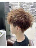 ブリーチなし×ハイトーンベージュ