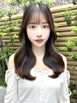 ミラリー トウキョウ(Mirareee Tokyo) 20代30代40代◎前髪パーマグレーベージュレイヤーロング黒髪