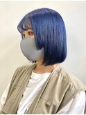 ダブルカラーブルーベージュカラーケアブリーチハイトーンカラー