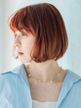 コトナ ヘアアンドリラックス 草加店(kotona Hair & relax) 秋カラー×オレンジボブ