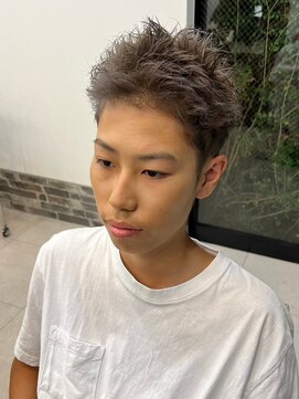 ヘアーアンドエステ ハラダ 滝ノ水店(Hair&Esthe Harada) メンズ/ソフトモヒカン/アッシュグレージュ