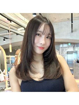 プアメリア 名古屋(Puamelia) 垢抜けレイヤー♪顔まわりレイヤー　シースルーバング　透明感