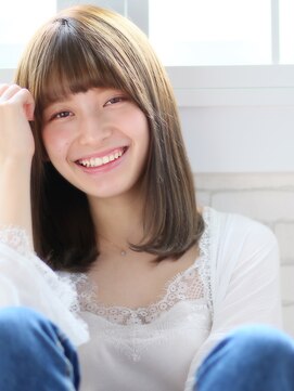 アニモフィオレンテ 春日部2号店(animo FIORENTE) animo春日部/透明感カラー/ハイトーンカラー/ぱっつん前髪w