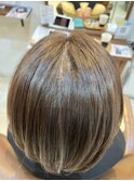 白髪ぼかし×ナチュラルベージュ