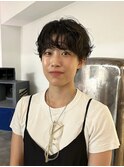 ニュアンスパーマショート　マッシュショートパーマ