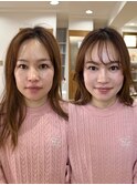 大人可愛いヘアメイク