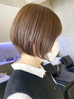 エリマ 武蔵小杉(elima) 武蔵小杉大人ショートレイヤーカットベージュカラー丸みボブ●