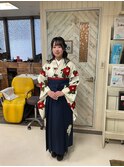 袴着付けとヘアーセット
