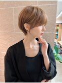 黒髪/グレーベージュ/レイヤーロング/前髪パーマ[自由が丘駅]