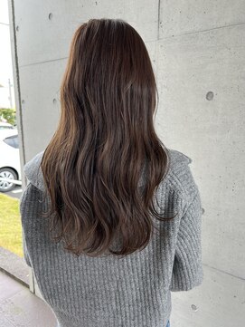 アチーブティルスマートサロン 豊川末広通店(achieve till Smart Salon) ツヤ髪ナチュラル暗髪ブラウンベージュ ゆるふわウェーブ