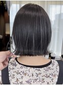 韓国ぷつっとボブ前髪カット髪質改善銀座