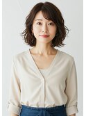 #磐田 大人ショートパーマ