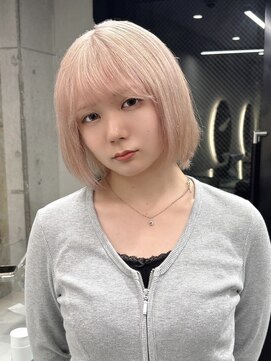 ソル ジングウマエ(SOL JINGUMAE) 顔周りレイヤーカットタッセルボブ外ハネボブワンホンボブ韓国