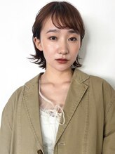 エミス バイ メルト 吉祥寺(emis by melt) 【吉田江梨】暖色ボブ外はねショコラブラウンブリーチなしカラー
