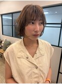 ナチュラルパーマ/ショートボブ/顔周りレイヤーカット/西千葉